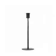Ljusstake svart metall 27 cm