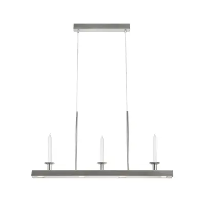 Markslöjd - Dining LED-hänglampa, nickel, järn, längd 82 cm, dimbar