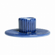 Mateus Stripes ljusstake Ø8 cm Blå