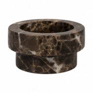 Mette Ditmer Marble ljusstake för blockljus 5 cm Brun