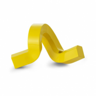 Normann Copenhagen Crooked ljusstake 1 Yellow