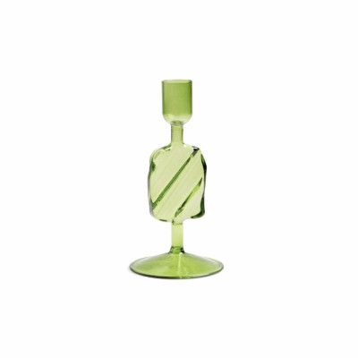 Ljusstake Puddle 8 x 16cm Grön