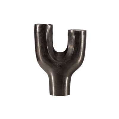 TRÄ EXKLUSIVT Don ljusstake Y-form - svart aluminium