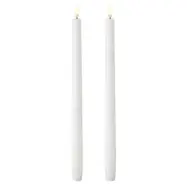 UYUNI LED Kronljus Dimbar Vit 2-pack 2,3x38 cm