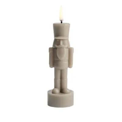 Uyuni Lighting - NUTCRACKER LED-ljusstake, sand, höjd 17 cm