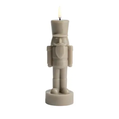 Uyuni Lighting - NUTCRACKER LED-stearinljus, sand, höjd 21 cm