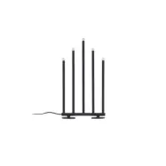 VENTURE DESIGN Björnfjället bordslampa, w. dämpning - mattsvart stål (40cm)