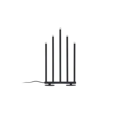 VENTURE DESIGN Björnfjället bordslampa, w. dämpning - mattsvart stål (40cm)