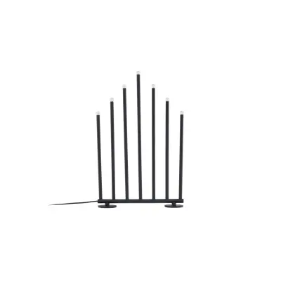 VENTURE DESIGN Björnfjället bordslampa, w. dämpning - mattsvart stål (50cm)