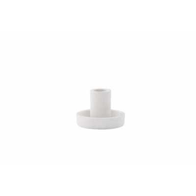 VENTURE DESIGN Ceco ljusstake, rund - vit Color Clay (B11xH6)