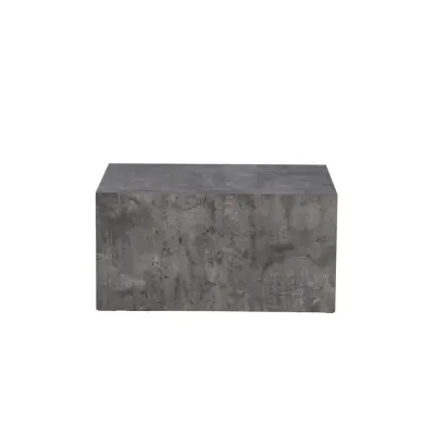 VENTURE DESIGN York Lågt soffbord, rektangulärt - mörkgrå marmormönster MDF (80x60)