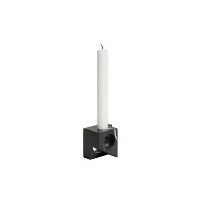Woud - Jeu de dés 2 Ljusstake Black Marble