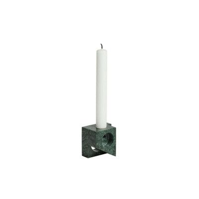 Woud - Jeu de dés 2 Ljusstake Green Marble