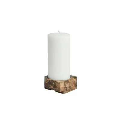 Woud - Jeu de dés 3 Ljusstake Brown Marble