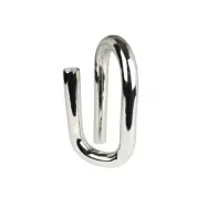 ZUIVER Tubo ljushållare L - blank silver aluminium