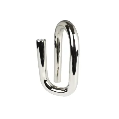 ZUIVER Tubo ljushållare L - blank silver aluminium