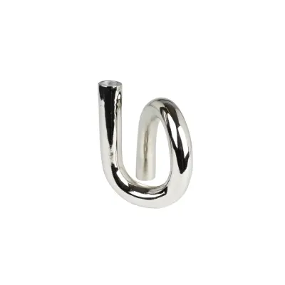 ZUIVER Tubo ljushållare S - blank silver aluminium