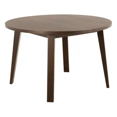 ACT NORDIC A-Line matbord, runt, med utdrag - rökt ekfaner (Ø120)