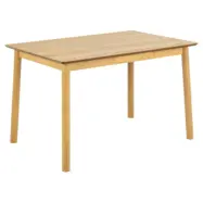 ACT NORDIC Barlow matbord - matt ek akryllack ekfaner och mattbetsad ek akryllack gummiträ (120x80)
