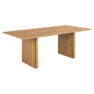 ACT NORDIC Colima matbord, rektangulärt - matt vild ek grov melamin med spjälfront (210x100)