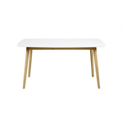 ACT NORDIC Nagano Matbord - Vit / Naturlig Ek