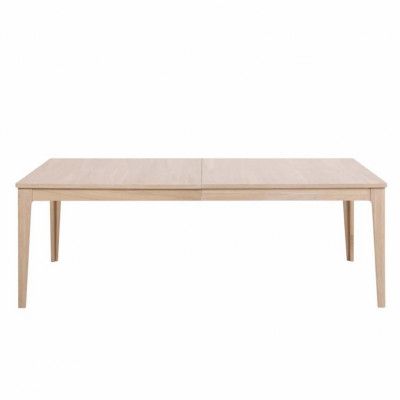 ACT NORDIC Northwood Matbord - Vitpigmenterad Ekfanér och Ek