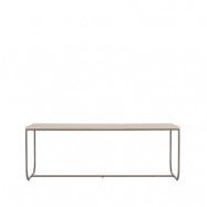 Asplund Tati matbord vitbetsad ek (p2), 200, stativ nougat
