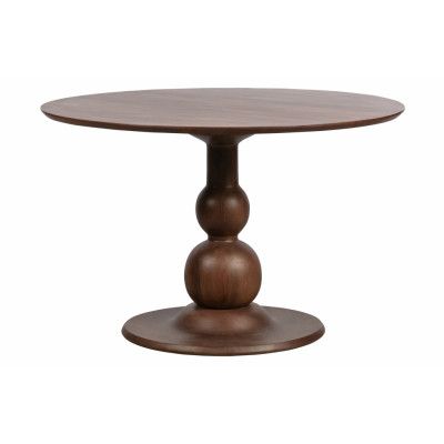 WOOOD Blanco matbord, runt - valnötsfärgat mangoträ (Ø120)