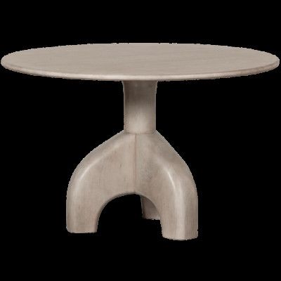 WOOOD Slät matbord, runt - naturligt mangoträ (76xØ120)