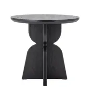 BLOOMINGVILLE Vixen matbord, svart, furu (D80xH75 cm)