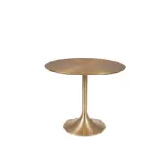 BOLD MONKEY Hypnotizing Runt matbord, runt - guld aluminium (Ø92)
