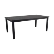 Brafab Lomma förlängningsbart matbord Svart 194-312 cm