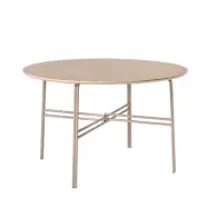 BROSTE COPENHAGEN Oda Matbord, med Klaff - Beige Askfan&eacute;r och J&auml;rn