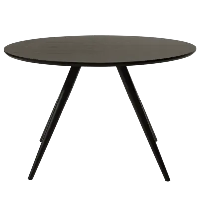 DAN-FORM ECLIPSE Matbord Bordsskiva av svartbetsad ask, rund