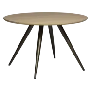 DAN-FORM ECLIPSE Matbord Bordsskiva av vitkalkad ekfaner, rund