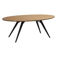 DAN-FORM ECLIPSE Matbord Bordsskiva i ekfaner, oval, med utdragbar platta
