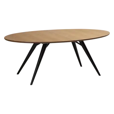 DAN-FORM ECLIPSE Matbord Bordsskiva i ekfaner, oval, med utdragbar platta