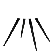 DAN-FORM ECLIPSE Matbord Svart metall, för rund bordsskiva