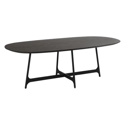 DAN-FORM OOID Matbord Svartbetsad ask