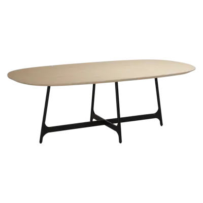 DAN-FORM OOID Matbord Vitkalkad ekfaner