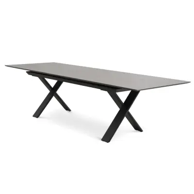 Elba matbord för utomhusbruk med utdragbar hylla 240(300)x100 cm