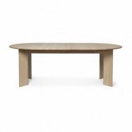 Ferm Living Bevel Extendable matbord inkl 2 st iläggsskivor White Oiled Beech