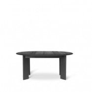 ferm LIVING Bevel Extendable matbord oak black oiled, inkl. iläggsskiva á 50cm
