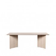 Ferm Living Mingle matbord oak natural veneer, 210cm, vinkelben ek