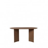 ferm LIVING Mingle matbord ovalt walnut veneer, vinkelben valnötsfanér, 150