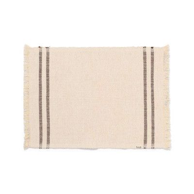 ferm LIVING - Savor Placemat Off-White/Chocolate ferm LIVING