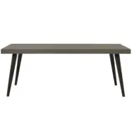 FUHRHOME Boston Matbord, betong, massiva tr&auml;ben