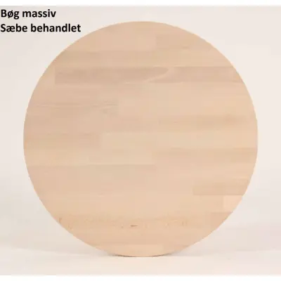 FURBO runt matbord - massiv behandlad bok