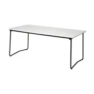 Grythyttan Stålmöbler B31 170 matbord Vitlackerad ek-svart