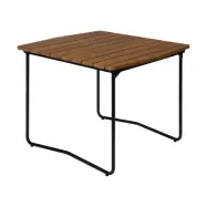 Grythyttan Stålmöbler B31 84 matbord Obehandlad teak-svart